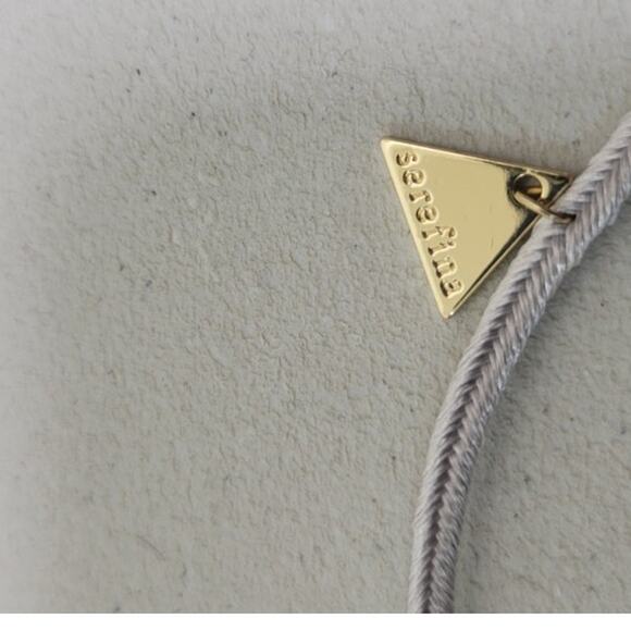 Serefina Anthropologie Necklace Beaded Stones Gold & White Adjustable NWOT - Picture 6 of 6